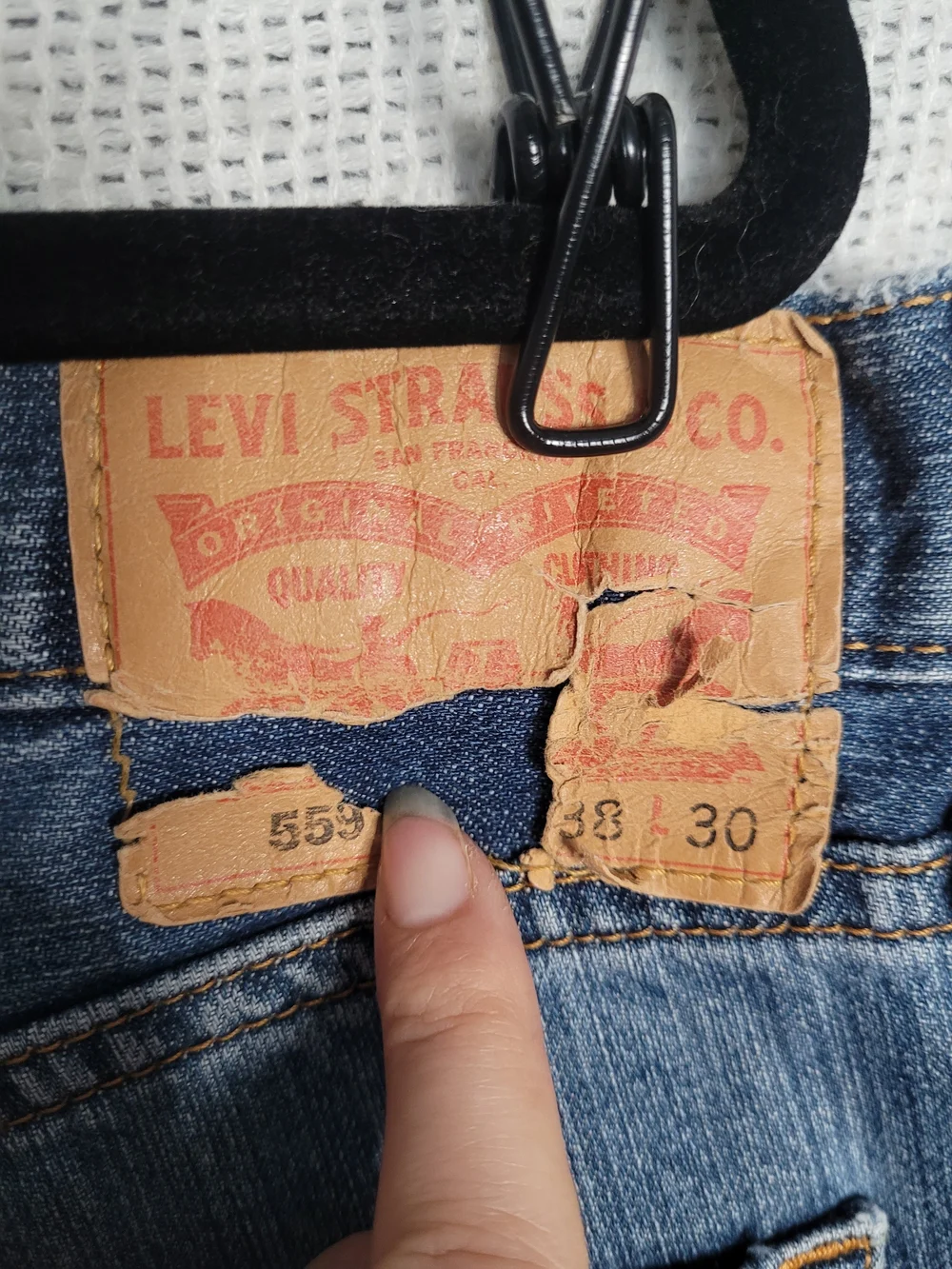 Levi’s 559 Men’s Jeans 38x30 Light Wash Straight Fit